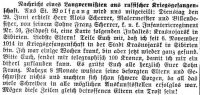 Brief aus Zeitung